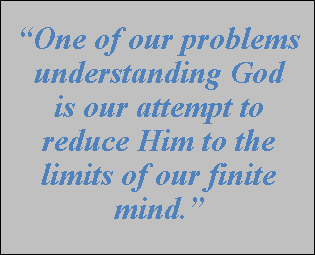 Sometimes it seems so hard to understand God.