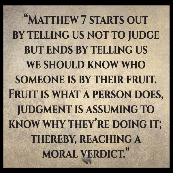 How do you know when you’re in judgement or wisdom?