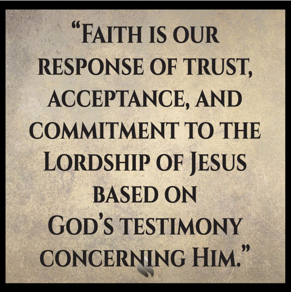 I thought we only had to believe that Jesus was the Son of God! What is your definition of faith in Jesus?