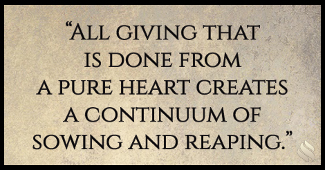 Is the whole idea of giving so God will give to us just manipulation?